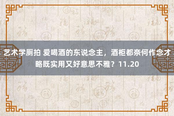 艺术学厕拍 爱喝酒的东说念主，酒柜都奈何作念才略既实用又好意思不雅？11.20