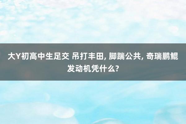 大Y初高中生足交 吊打丰田, 脚踹公共, 奇瑞鹏鲲发动机凭什么?