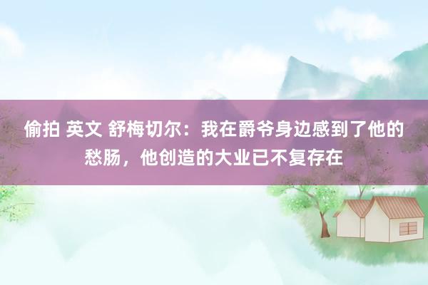 偷拍 英文 舒梅切尔：我在爵爷身边感到了他的愁肠，他创造的大业已不复存在