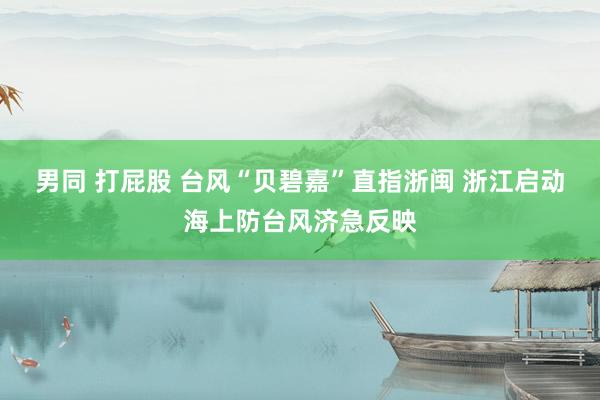 男同 打屁股 台风“贝碧嘉”直指浙闽 浙江启动海上防台风济急反映