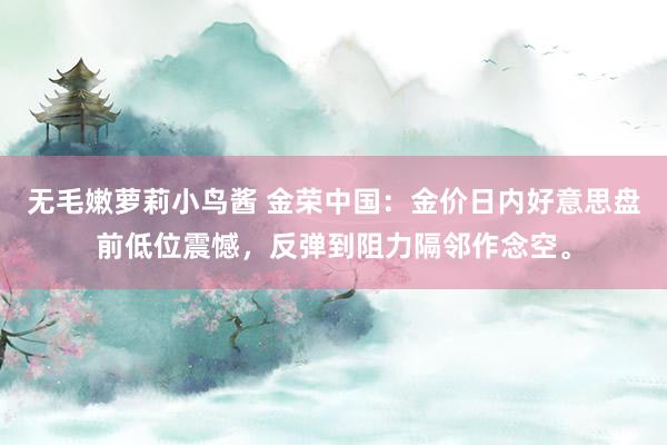 无毛嫩萝莉小鸟酱 金荣中国：金价日内好意思盘前低位震憾，反弹到阻力隔邻作念空。
