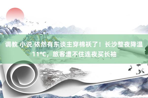 调教 小说 依然有东谈主穿棉袄了！长沙整夜降温11℃，旅客遭不住连夜买长袖