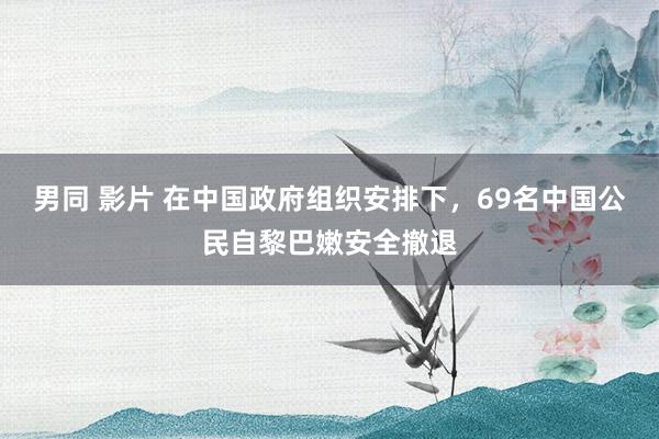 男同 影片 在中国政府组织安排下，69名中国公民自黎巴嫩安全撤退