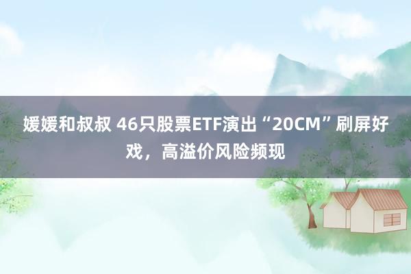 媛媛和叔叔 46只股票ETF演出“20CM”刷屏好戏，高溢价风险频现