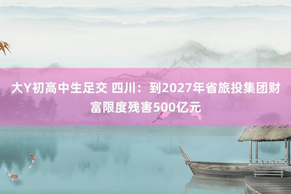 大Y初高中生足交 四川：到2027年省旅投集团财富限度残害500亿元