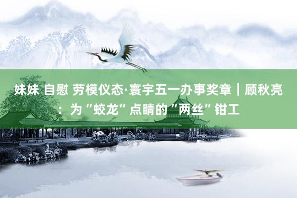 妹妹 自慰 劳模仪态·寰宇五一办事奖章｜顾秋亮：为“蛟龙”点睛的“两丝”钳工