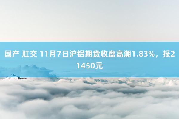 国产 肛交 11月7日沪铝期货收盘高潮1.83%，报21450元