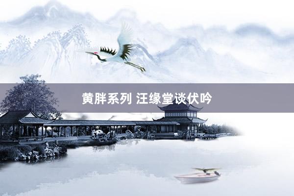黄胖系列 汪缘堂谈伏吟