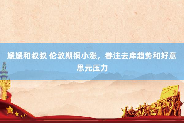 媛媛和叔叔 伦敦期铜小涨，眷注去库趋势和好意思元压力