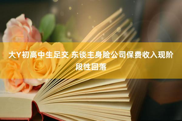 大Y初高中生足交 东谈主身险公司保费收入现阶段性回落