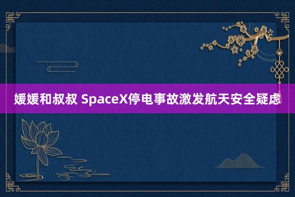 媛媛和叔叔 SpaceX停电事故激发航天安全疑虑