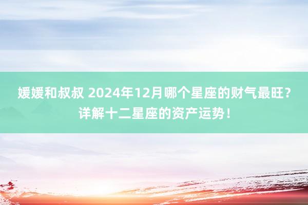 媛媛和叔叔 2024年12月哪个星座的财气最旺？详解十二星座的资产运势！