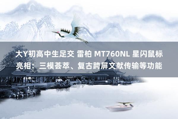 大Y初高中生足交 雷柏 MT760NL 星闪鼠标亮相：三模荟萃、复古跨屏文献传输等功能