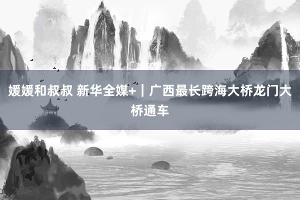 媛媛和叔叔 新华全媒+｜广西最长跨海大桥龙门大桥通车