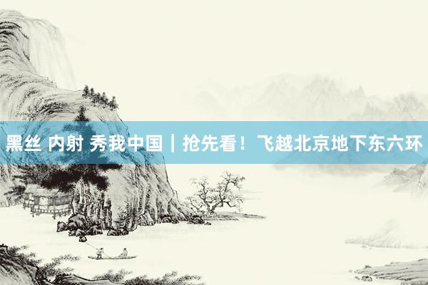黑丝 内射 秀我中国｜抢先看！飞越北京地下东六环
