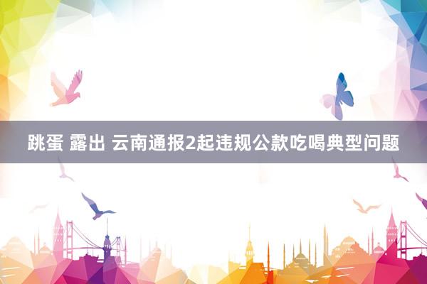 跳蛋 露出 云南通报2起违规公款吃喝典型问题
