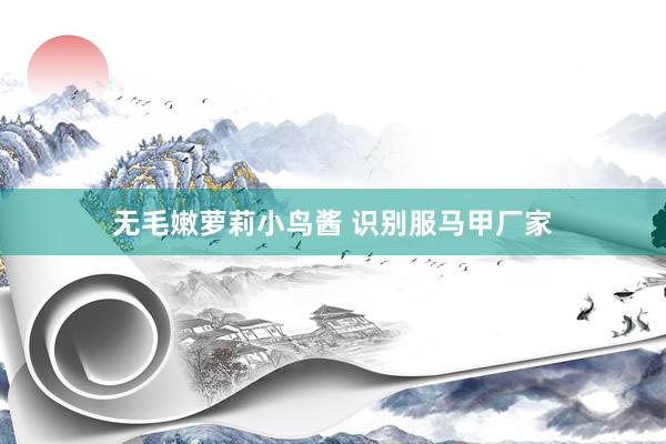 无毛嫩萝莉小鸟酱 识别服马甲厂家