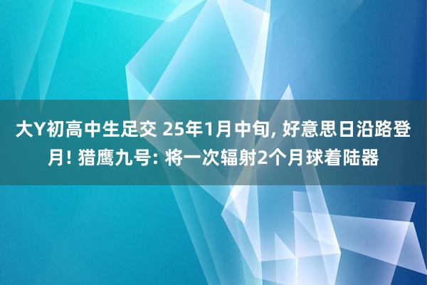 大Y初高中生足交 25年1月中旬, 好意思日沿路登月! 猎鹰九号: 将一次辐射2个月球着陆器