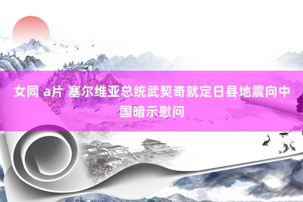 女同 a片 塞尔维亚总统武契奇就定日县地震向中国暗示慰问