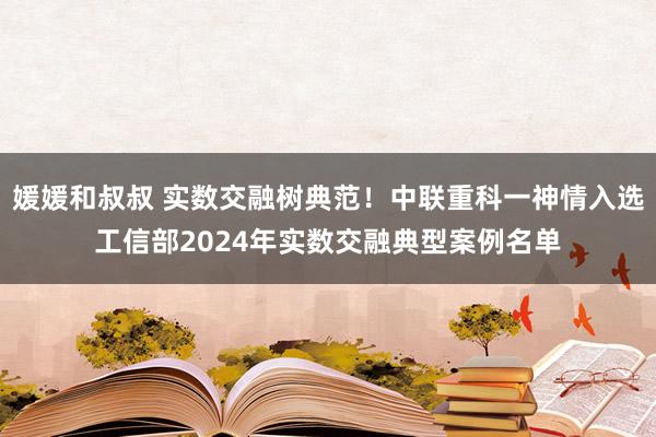 媛媛和叔叔 实数交融树典范！中联重科一神情入选工信部2024年实数交融典型案例名单