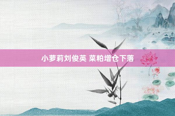 小萝莉刘俊英 菜粕增仓下落