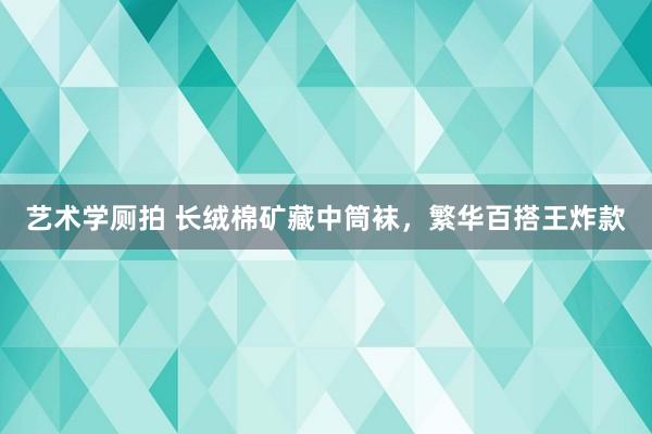 艺术学厕拍 长绒棉矿藏中筒袜，繁华百搭王炸款