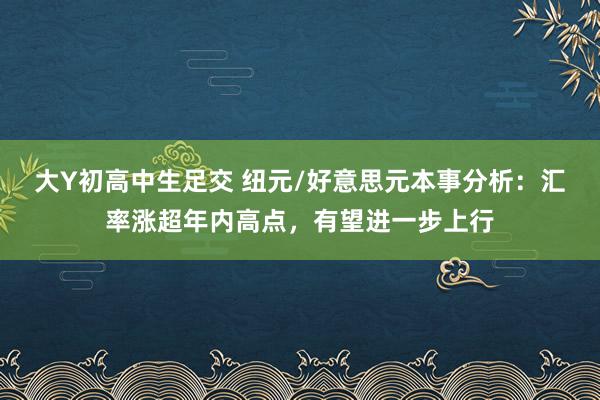 大Y初高中生足交 纽元/好意思元本事分析：汇率涨超年内高点，有望进一步上行