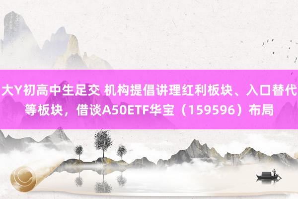 大Y初高中生足交 机构提倡讲理红利板块、入口替代等板块，借谈A50ETF华宝（159596）布局