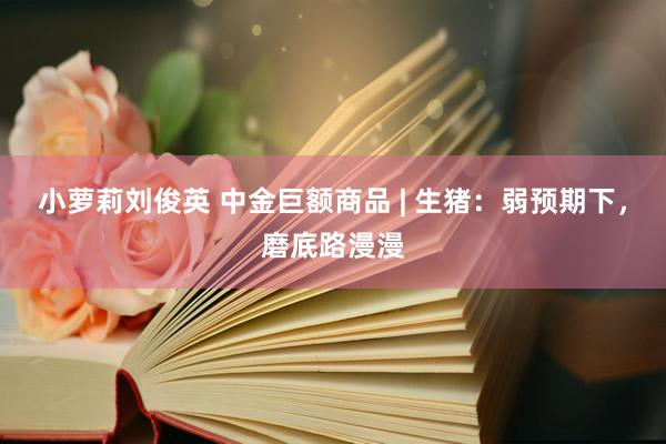 小萝莉刘俊英 中金巨额商品 | 生猪：弱预期下，磨底路漫漫