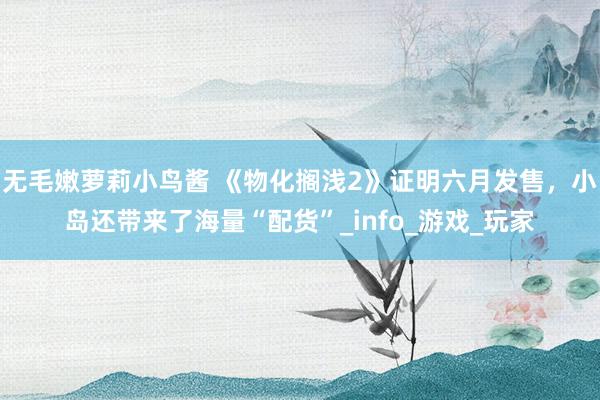 无毛嫩萝莉小鸟酱 《物化搁浅2》证明六月发售，小岛还带来了海量“配货”_info_游戏_玩家