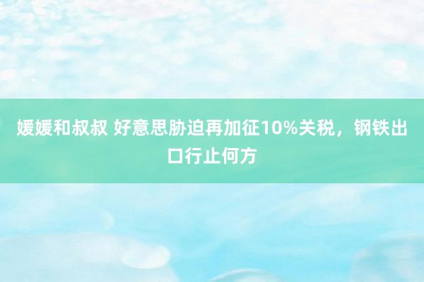媛媛和叔叔 好意思胁迫再加征10%关税，钢铁出口行止何方
