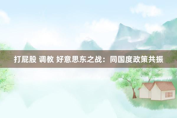 打屁股 调教 好意思东之战：同国度政策共振