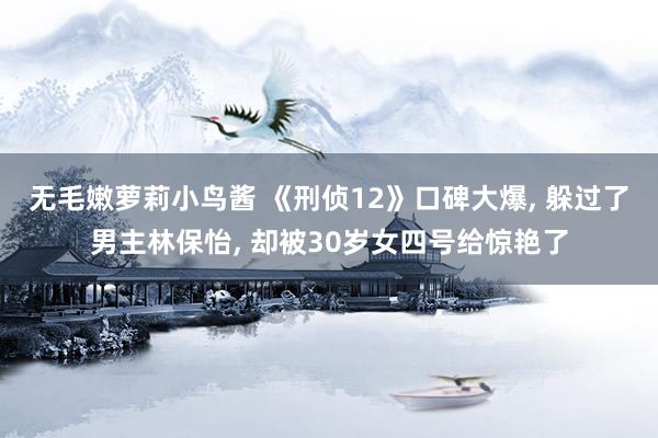 无毛嫩萝莉小鸟酱 《刑侦12》口碑大爆, 躲过了男主林保怡, 却被30岁女四号给惊艳了